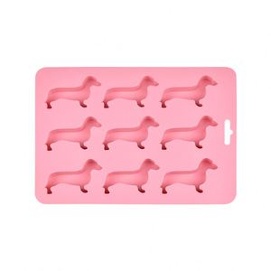 Soft Silicone Dog Shaped Ice Baking Mold Easy Release Reusable Nonstick Tray Animal Design Kitchen Creative Dessert <b>Maker</b> - Product Image 1