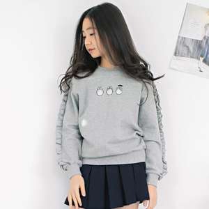 เสื้อสเวตเชิ้ตเด็กพิมพ์ลายดอกไม้โพลีเอสเตอร์รุ่นล่าสุดขายส่ง - Product Image 1