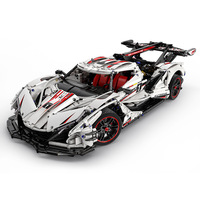 C61053 Voiture télécommandée Apollo Sun God à l'échelle 1:8, blocs de construction, jouet DIY, alimentation électrique, utilisation intérieure/extérieure, niveau expert