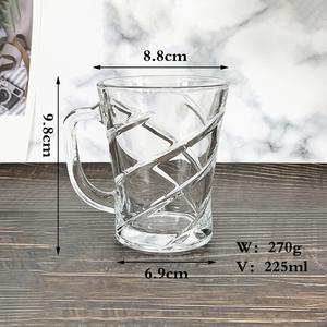 Lot de <span class=keywords><strong>verres</strong></span> en cristal sans plomb avec poignée, pour vin, bière, idéal pour bars et fêtes - Product Image 3