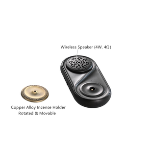 En gros Rétro Intérieur 5W Haut-Parleur Bluetooth Sans Fil Avec Porte-Encens Brûleur Pour La Méditation De <span class=keywords><strong>Yoga</strong></span> de Bureau À La Maison De Parfum - Product Image 3