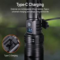 Lampe torche LED en alliage d'aluminium rechargeable, super lumineuse, étanche, pour le camping en extérieur, stock local US