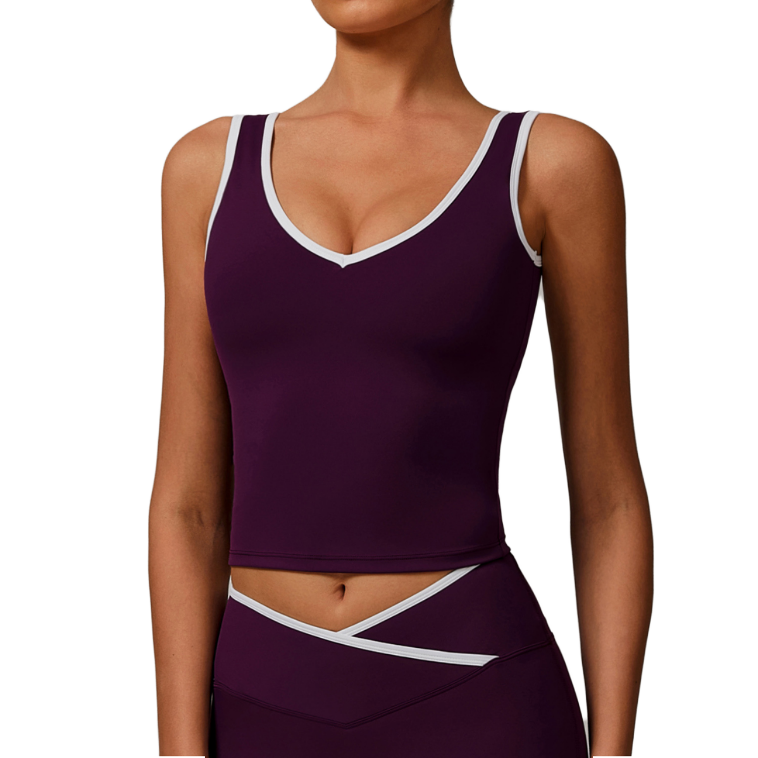 Women's Sports Fitness Yoga Wear Sleeveless Yoga Shirt Activewear Color Blocking Gym Tops Spandex/Nylon Quick Dry Skinny Fit