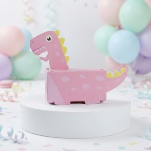 Caja de Regalo de Papel con Forma de Dinosaurio, Caja de Dulces de Dinosaurio de Dibujos Animados Colorida para Fiestas de Cumpleaños Infantiles, Baby Shower, Empaque para Regalos - Product Image 2