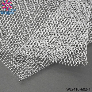Tulle rigide en maille de diamant 100 % polyester, tissu en maille warp knit transparent pour robe, voile en satin, <span class=keywords><strong>moustiquaire</strong></span>, sac en maille, vente en gros - Product Image 4