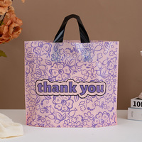 Sac fourre-tout en plastique au design contemporain, en stock pour les supermarchés, impression de logo personnalisé, sacs de courses personnalisés