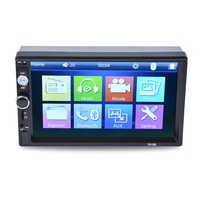 Reproductor de DVD estéreo para coche de 7 pulgadas con reproductor de DVD para coche con pantalla táctil TFT retráctil de 7"