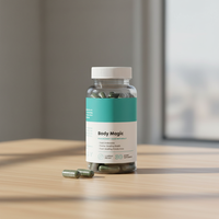 Acorn Whale OEM Capsules de Chlorophylle Body Magic pour Adultes, Suppléments de Feuilles d'Eucommia, Marque Privée, Soins de Santé, 1 Capsule