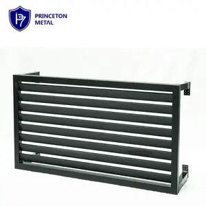 China supplier metal cover Commercial burglarproof aluminum Slat fence screen Shutters Air conditioning louver