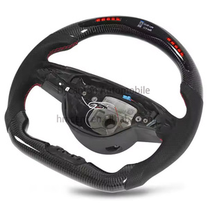 Volant LED en fibre de carbone <span class=keywords><strong>prix</strong></span> usine pour Mercedes Benz W204 W205 W211 C63 <span class=keywords><strong>AMG</strong></span> W222 GLE <span class=keywords><strong>CLA</strong></span> volant de voiture - Product Image 2
