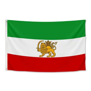 Обычай Персия Иран Лев и меч 5ft x 3ft флаг Персидского иранского флага