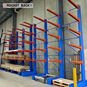 رفوف كانتيليفر صناعية فولاذية شديدة التحمل قابلة للتعديل ومتينة وقابلة للتخصيص لتخزين الأخشاب والأنابيب في المستودعات - Product Image 6