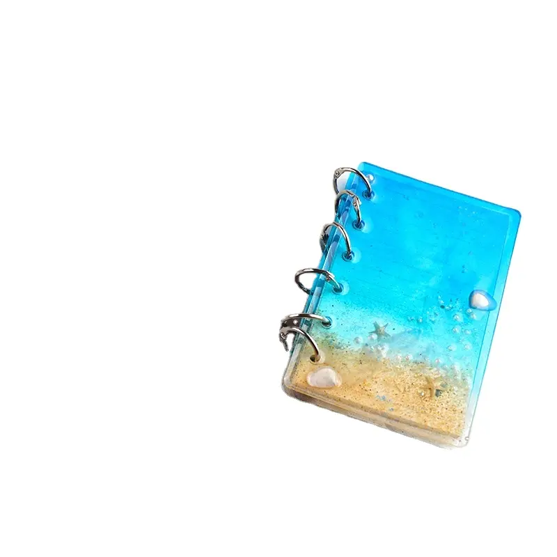 Molde de silicone para notebook b5/a7/a6/a5, forma de livro, de cristal epóxi, faça você mesmo, resina transparente