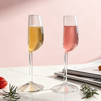 Flûtes à vin en verre soufflé à la main, demi-verres, durables, élégantes, luxueuses, modernes, tendance, cadeau de mariage