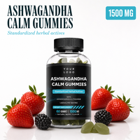 Gummies Calmantes OEM Ashwagandha 1500mg 60 Unités L-Théanine Marque Privée