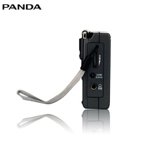 PANDA Özelleştirilmiş Logolu FM/AM/SW Bantlı LCD Ekranlı DAB Dijital İnternet Radyosu MP3 Çalar Kulaklık Girişli Vintage Taşınabilir Siyah