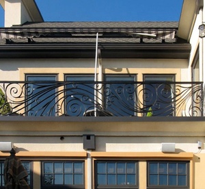 Top-bán cổ điển <span class=keywords><strong>wrought</strong></span> sắt ban công lan can dễ dàng để cài đặt giả mạo phụ kiện - Product Image 1