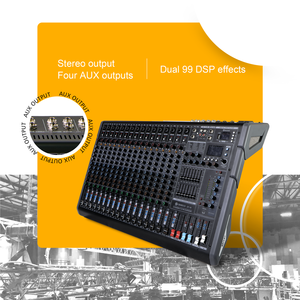 CHORDIO CF-14 Pro Audio Sound Equipment Console de mixage pure 14 canaux Contrôleur DJ Système PA pour spectacles sur scène en extérieur - Product Image 3