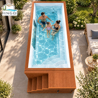 Piscine préfabriquée en conteneur plastique de 20 pieds de profondeur, équipement et accessoires pour piscine, piscines hors sol en fibre de verre à vendre