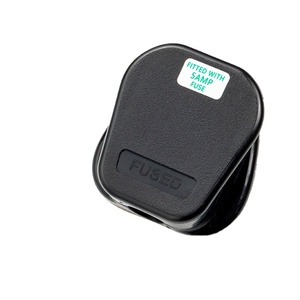 Prise de courant électrique pour rallonge de câble d'<span class=keywords><strong>alimentation</strong></span> 3A 5A 7A 10A 13A Royaume-Uni, 3 broches en laiton, <span class=keywords><strong>norme</strong></span> BS, avec fusible intégré - Product Image 1