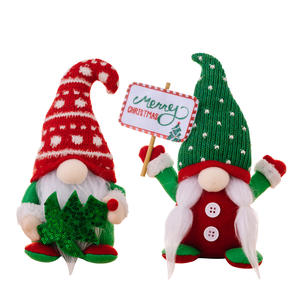 Adornos <span class=keywords><strong>de</strong></span> sombrero <span class=keywords><strong>de</strong></span> punto curvo, decoraciones navideñas con Cactus Goblin Gnome, muñecas sin rostro, decoraciones para árboles <span class=keywords><strong>de</strong></span> Navidad para el hogar - Product Image 5