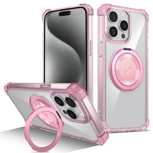 เคสโทรศัพท์กันกระแทกแบบใส หมุนได้ พร้อมแม่เหล็กดูดติดแน่น ป้องกันการตก สำหรับ iPhone 14 15 Pro Max 13 14 16 Plus - Product Image 4