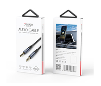 YAU39 Yesido 1 metro Nylon trenzado 3,5 Mm a 3,5 Mm Jack Plug Altavoces Conexión Aux Auxiliar Cable de audio