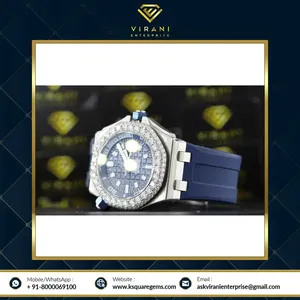 Reloj inteligente de diamante con esfera de goma de alta calidad para regalo de negocios Reloj de lujo disponible a un precio asequible - Product Image 2
