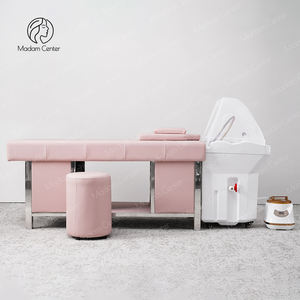 Madamcenter Bassin à shampoing portable et chaise pour salon de coiffure et spa Tête de lavage spa avec <span class=keywords><strong>massage</strong></span> pour usage domestique - Product Image 2