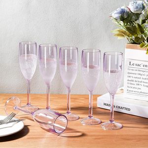 Flûtes à champagne en plastique violet clair de qualité supérieure, <span class=keywords><strong>incassables</strong></span>, réutilisables, en acrylique, <span class=keywords><strong>pour</strong></span> événements de mariage, 5,4 oz - Product Image 5