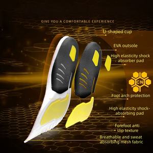 Semelles orthopédiques absorbant les chocs, respirantes en maille PU, avec soutien de la voûte plantaire, coussinets complets pour hommes et femmes, pour un confort optimal des chaussures - Product Image 4