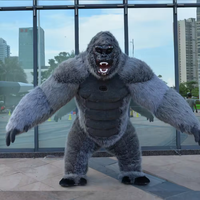 Costume de mascotte de gorille réaliste King Kong gonflable Efun Costume en peluche unisexe pour adultes