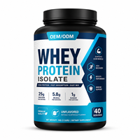 Poudre d'isolat de protéines de lactosérum OEM/ODM, supplément nutritionnel sportif riche en protéines pour la croissance et la récupération musculaire, 1 kg, marque privée