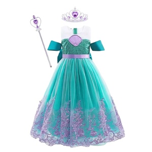 Abito da Principessa Elsa Anna <span class=keywords><strong>Biancaneve</strong></span> BX 2026 per Festa di Compleanno, <span class=keywords><strong>Costume</strong></span> da Principessa Sofia Belle Rapunzel per <span class=keywords><strong>Bambina</strong></span> - Product Image 3