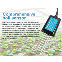 Kit de test de sol multifonctionnel avec capteur de température et d'humidité, EC, pH, NPK, personnalisable OEM