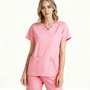 زي موحد للجراحة مضاد للتجاعيد مقاوم للحرارة في المستشفى من Uniforme De Enfermera طقم زي موحد للتمريض - Product Image 6