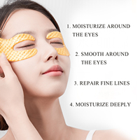 Masque pour les yeux en gros, anti-rides, réparateur des cernes, masque de nuit en gel de collagène cristallin pour tous types de peau