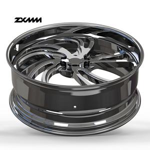 Jante en alliage forgé chromé poli sur mesure, 1/2 pièce, 5 branches, pour Chevy <span class=keywords><strong>Silverado</strong></span>, 5x114.3 5x120 5x130, 18 19 20 21 22 24 pouces - Product Image 4