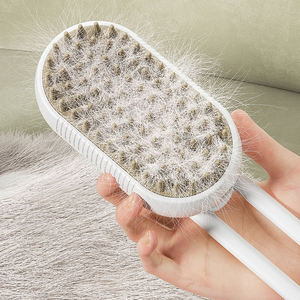 Cepillo de vapor para gatos 3 en 1, cepillo de vapor para perros, cepillo eléctrico antisalpicaduras con masaje en aerosol, peine para el cuidado de mascotas, peine para depilación - Product Image 3