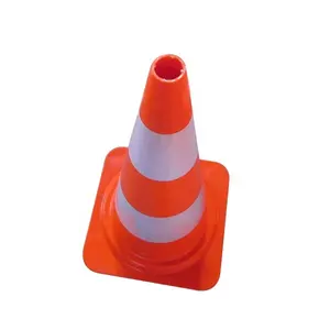 Cone de tráfego reflexivo laranja da segurança do tráfego do pvc da venda superior 750mm