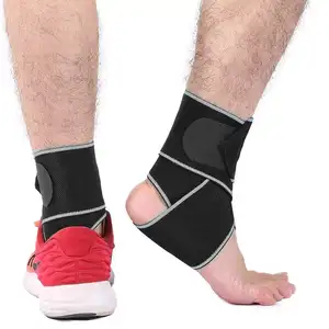 Faixa elástica ajustável para o tornozelo, suporte para calcanhar, proteção para embrulho, envoltório protetor de faixa