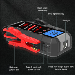 Démarreur de <span class=keywords><strong>batterie</strong></span> 8250A robuste 12V, booster de <span class=keywords><strong>batterie</strong></span> portable <span class=keywords><strong>pour</strong></span> démarrage d'urgence de voitures et camions - Product Image 2