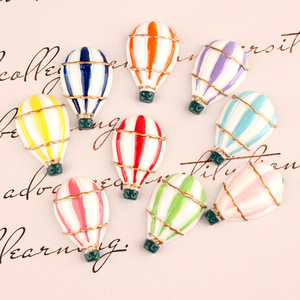 <span class=keywords><strong>Mongolfiera</strong></span> in resina con retro piatto Charms in resina Cabochon per riempitivo di melma capretto fai da te cellulare fermaglio per capelli portachiavi decorazione mestiere - Product Image 4