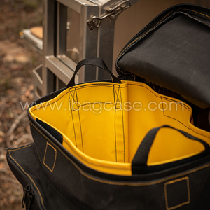 Fabricant OEM fiable Sac poubelle de camping tout-terrain Sac poubelle de <span class=keywords><strong>pneu</strong></span> de secours en toile avec sac d'insertion en PVC - Product Image 4