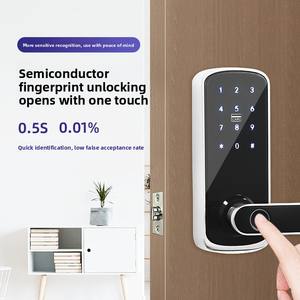 Serrure intelligente à une seule langue européenne américaine Ttlock pour l'intégration des applications mobiles du commerce extérieur Empreinte digitale Tuya <span class=keywords><strong>Wifi</strong></span> Caractéristiques Clé - Product Image 4