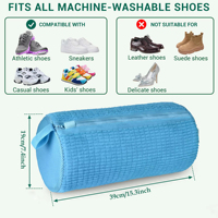 Ventes chaudes, sacs de nettoyage de chaussures réutilisables avec logo personnalisé, couleur personnalisée, pour lave-linge et sèche-linge, sacs de lavage pour chaussures de tennis