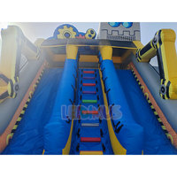 Toboggan gonflable sur mesure pour enfants, château gonflable commercial d'extérieur, toboggan sec, équipement de parc d'attractions