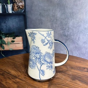 Decoración de lujo <span class=keywords><strong>para</strong></span> el hogar, venta al por mayor, jarrón de cerámica y jarra de leche, arreglo de maceta elegante <span class=keywords><strong>para</strong></span> decoración del hogar - Product Image 2