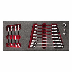 Ensemble d'outils ménagers en caoutchouc 519 M 285KF avec étui rouge et composants métalliques pour usage domestique - Product Image 1
