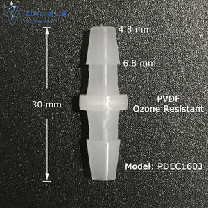 Konektor Selang Sambungan Lurus ZDVseal Polypropylene PVDF 1/8 3/16 1/4 Barb untuk Aplikasi Korosi Ozon - Product Image 3